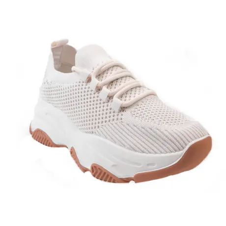 Where's That From - Womens/Ladies Whisper Diamante Knitted Sneakers