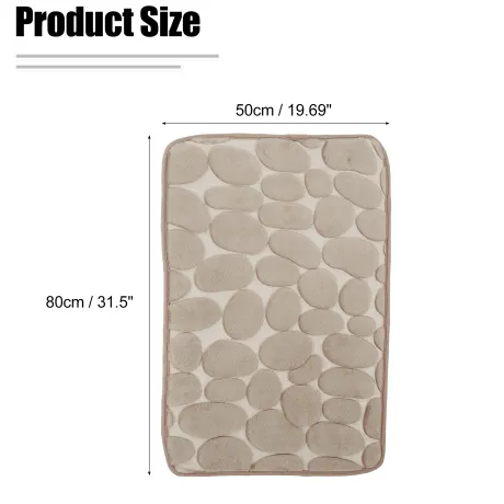 Unique Bargains- Cobblestone Pattern Bathroom Rug Mat