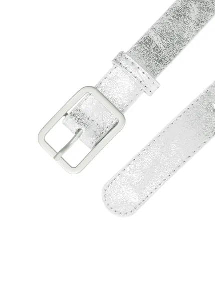 Allegra K- Skinny Belts PU Single Pin Buckle