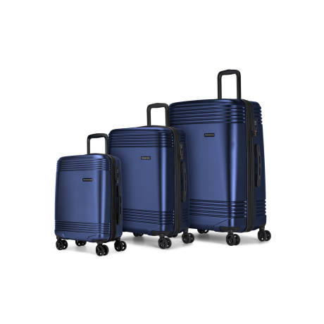 Bugatti - Nashville 3 Piece Hardside Luggage Set with Expansion