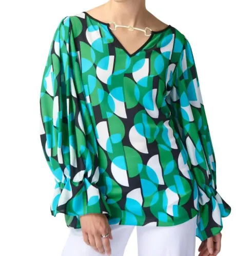 Joseph Ribkoff TOP GEO PRINT