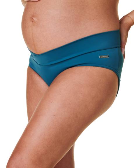 Bravado Designs - Crossover Maternity & Nursing Swim Bottom - Teal