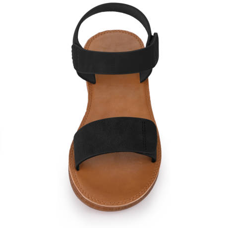 Allegra K - Dual Straps Fisherman  Flat Sandals