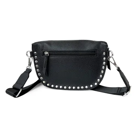 Club Rochelier Ladies' Pebble PU Shoulder Bag with Studs