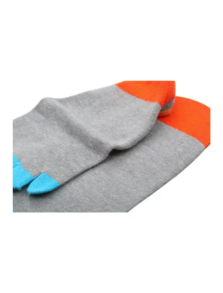 Unique Bargains- Chaussettes unisexes à bout bas et blocs de couleurs