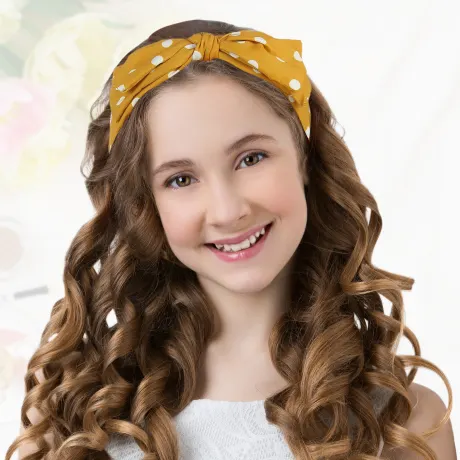 Unique Bargains- Polka Dots Wide Bow Headbands