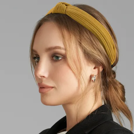 Unique Bargains- Textured Cotton Knot Headband Hairband