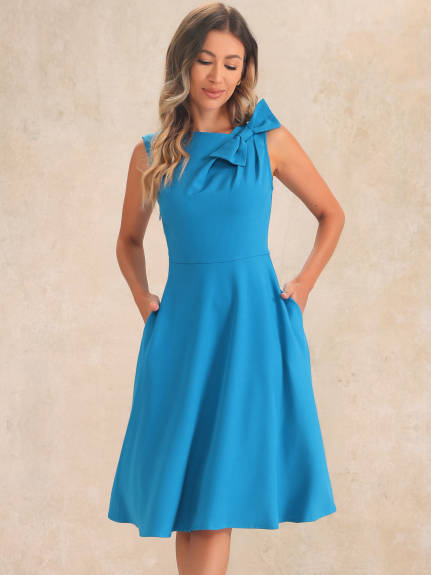 Allegra K - Sleeveless Formal Flared Cocktail Dress