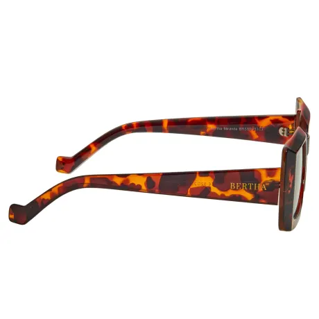 Bertha Miranda Polarized Sunglasses - Tortoise/Black