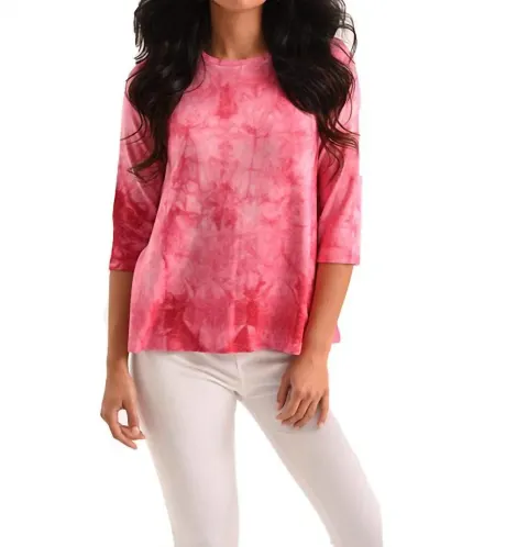 french kyss - Willow 3/4 Tie Dye Kashmira Top