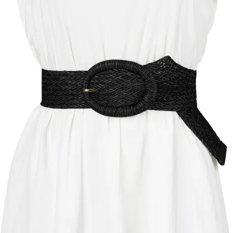 Allegra K- Woven Belts Wide Waist Belt