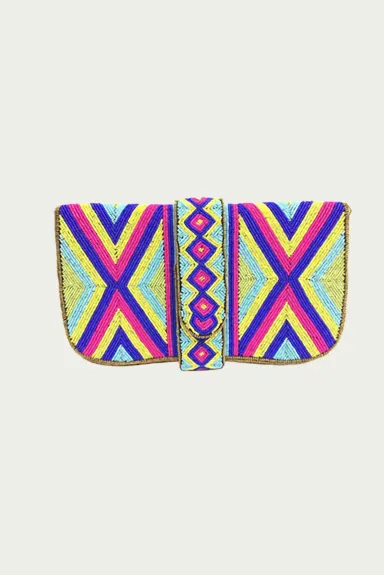 ETHNiQUE - Heera Handmade Beaded Shoulder Clutch Bag