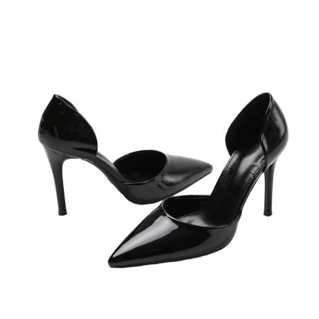 Where's That From - Womens/Ladies Athens Patent Faux Leather Pointed Stiletto Heel High Heels