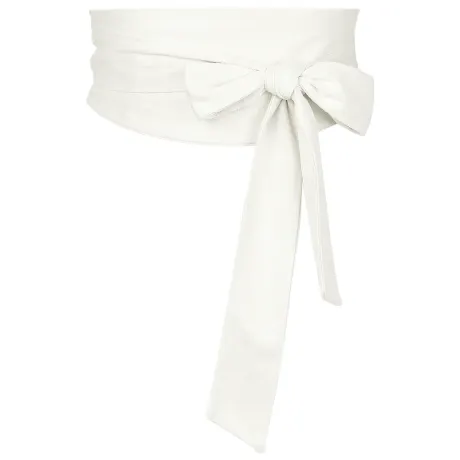 Allegra K- Obi Belt Bowknot Self Tie Wrap Wide Sash Waistband