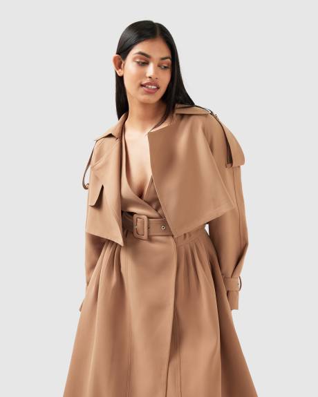 Belle & Bloom Manhattan Cropped Trench