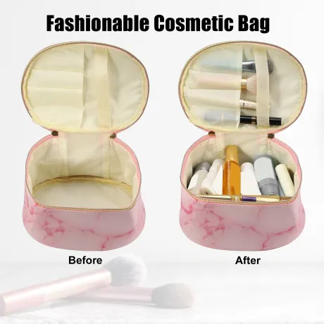 Unique Bargains- Marble Print Travel Bag Makeup Organizer