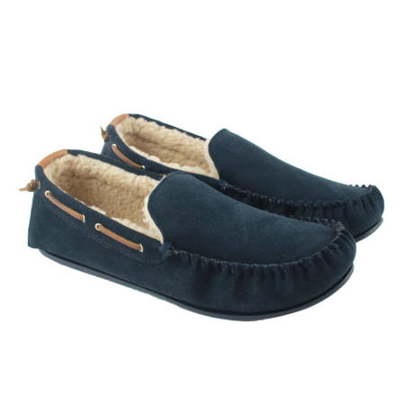 Eastern Counties Leather - Mens Owen Berber Suede Moccasins