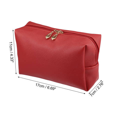 Unique Bargains- Makeup Cosmetic Travel Bag Waterproof PU Leather Case Small