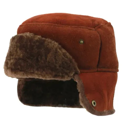 Eastern Counties Leather - Mens Caxton Sheepskin Aviator Trapper Hat