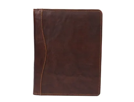 Aaron Leather Goods - Organisateur en cuir Polaris - Marron