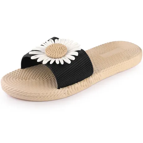 Allegra K - Espadrille Slip-on Sunflower Slides Sandals