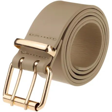 Unique Bargains- Unisex Double Grommet PU Leather Metal Buckle Belt