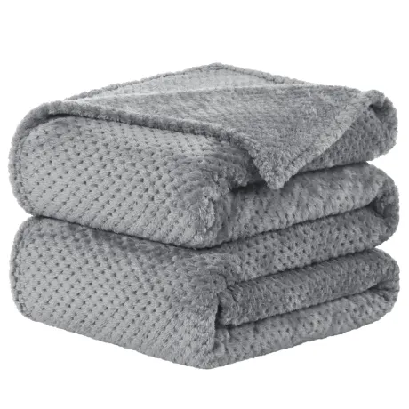 PiccoCasa- Flannel Fleece Bed Blankets (70"x78")
