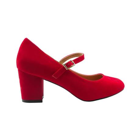 Where's That From - Womens/Ladies Araceli Extra Wide Block Heel Mary Janes