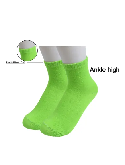 Allegra K-  5 Pairs Low Cut Ankle High Socks