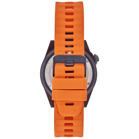 Nautis - Baltic Strap Watch w/Date - Black/Orange