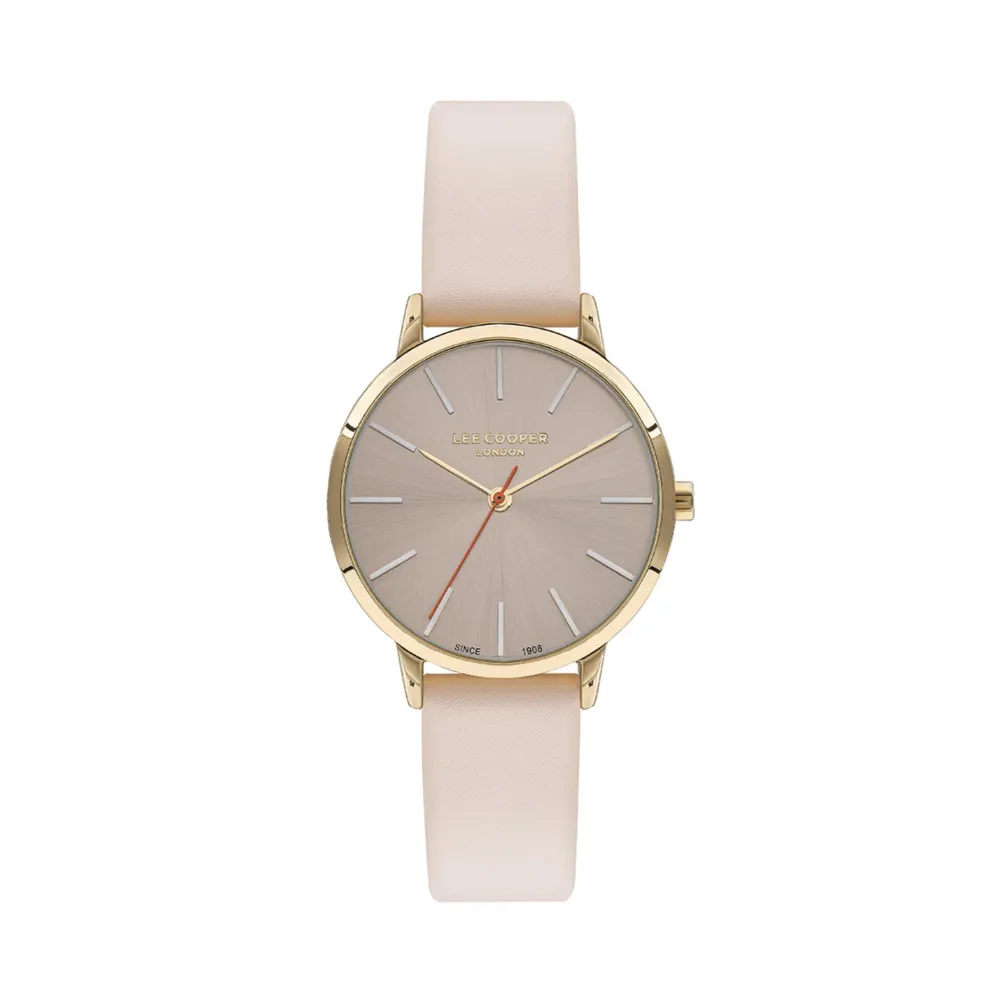 LEE COOPER-Women's Rose Gold 35mm  watch w/Black Dial