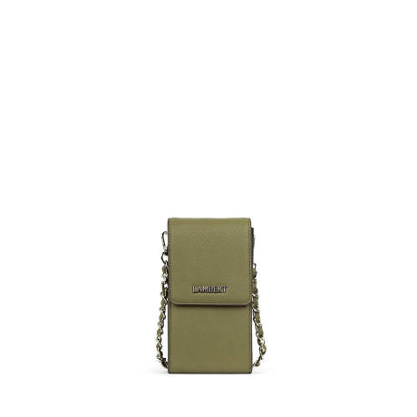 Lambert - The Alexa - Olive Vegan Leather Crossbody Phone Case