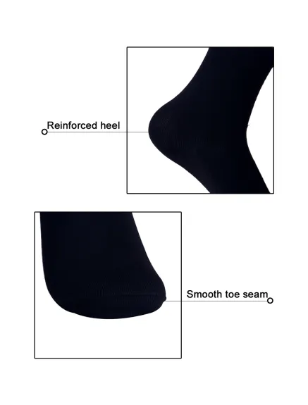 Allegra K- Women's 10 Pairs Solid Color Breathable Crew Socks