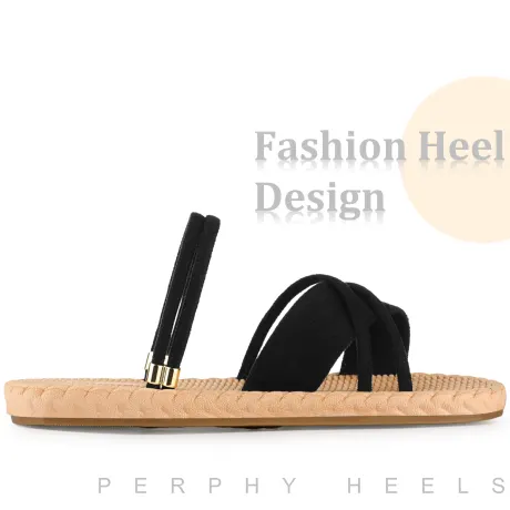Allegra K - Two-Way Wear Slingback Strappy Flat Sandals