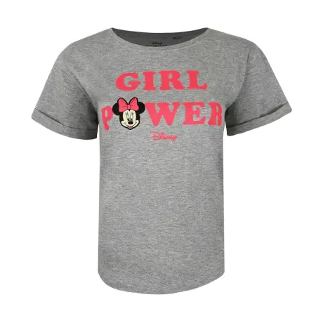 Disney - Womens/Ladies Girl Power Minnie Mouse T-Shirt