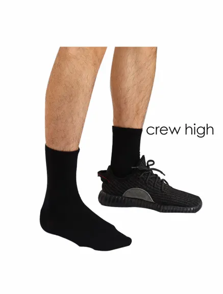 Allegra K- Unisex Blend Athletic Crew High Socks 5 Pairs