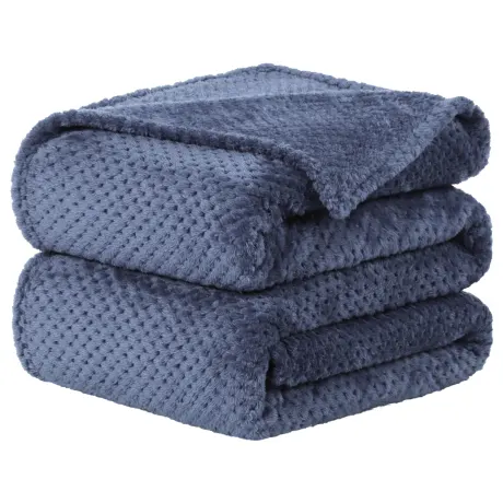 PiccoCasa- Flannel Fleece Bed Blankets (78"x90")