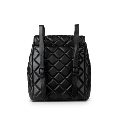 Lambert - The Sadie - 2-In-1 Black Quilted Vegan Leather Backpack