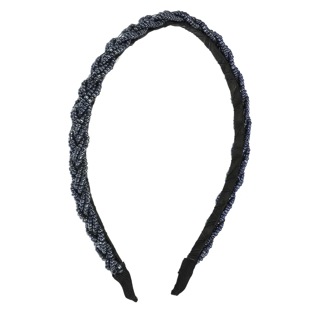 Unique Bargains - Crisscross Beaded Headband