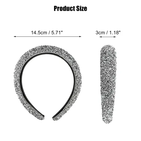 Unique Bargains- Rhinestone Crystal Diamond Bling Headbands