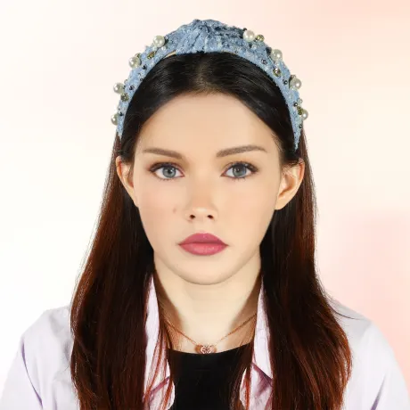 Unique Bargains- Pearly Crystal Headband