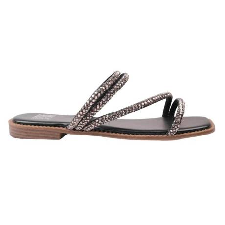 Where's That From - Womens/Ladies Dream Diamante Strappy Flat Sandals