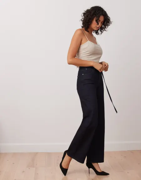 Yoga Jeans- High Rise Wide Leg