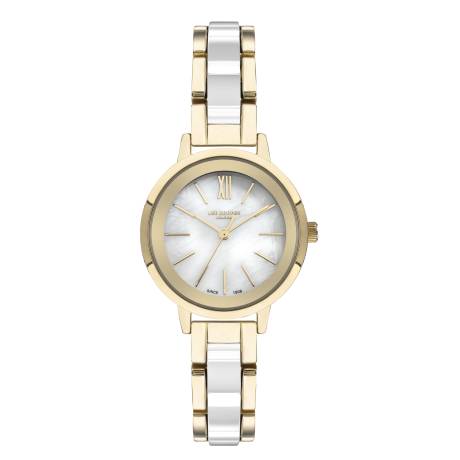 LEE COOPER-Montre Dames Doré 34mm Cadran Blanc