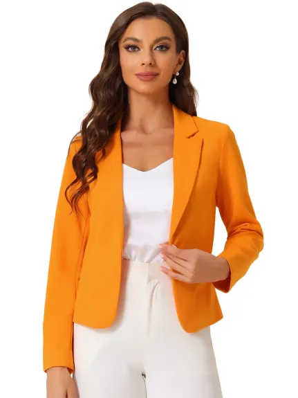 Allegra K - Open Front Dressy Business Blazer