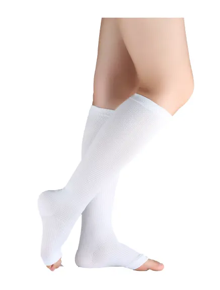 Allegra K- Unisex Breathable Toeless Compression Knee High Socks