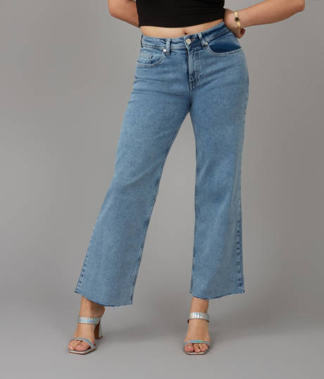 Lola Jeans COLETTE-VIB Grande hauteur Jean à jambe large