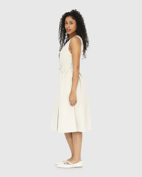 Miss Independence Midi Dress - Sand