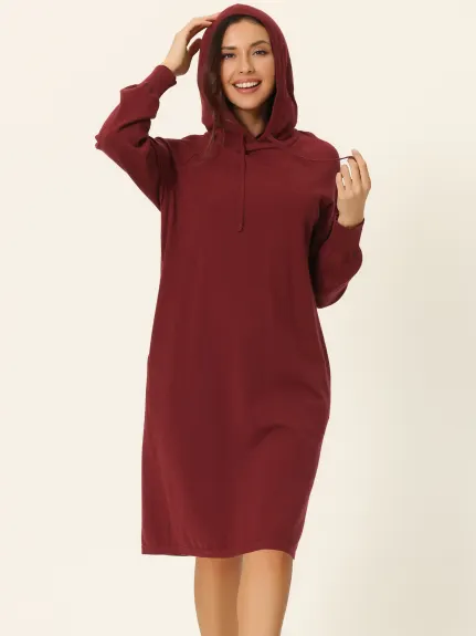 Seta T- Pullover Sweatshirt Long Sleeve Hoodie Dress