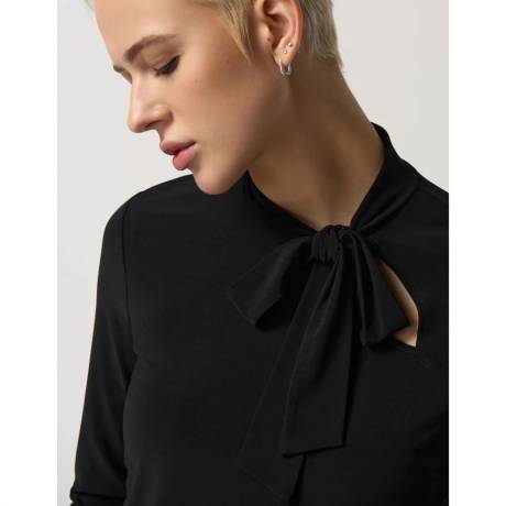 Joseph Ribkoff - Long Sleeve Bow Neck Top